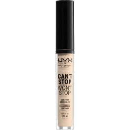 NYX Cant Stop Wont Stop Contour Concealer 4 - Light Ivory 0.11 Fl Oz